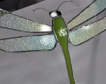 Dragonfly-stainedglass sun catcher-large size