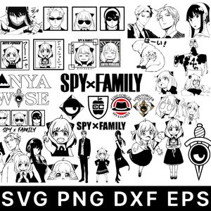 Anime Bundle SVG Digital Download | Japanese SVG | | Anime Silhouette SVG | Anime Character | Kawaii svg | Anime svg packs