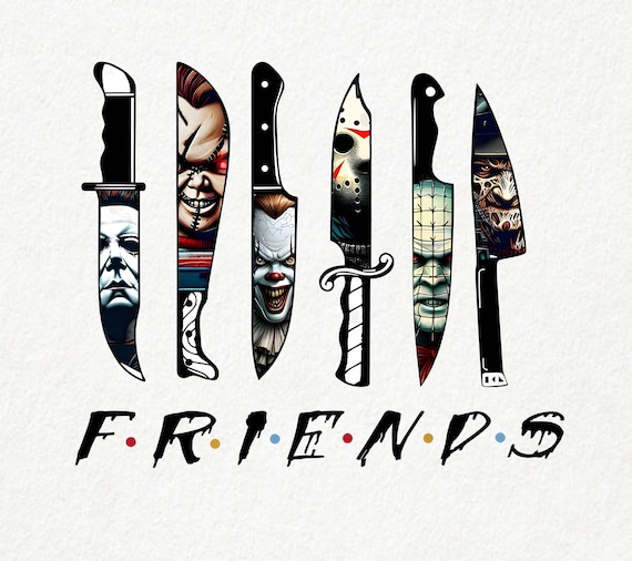 Halloween Svg, Thug Life Horror Movie Png, Friends Horror Characters Svg, Gang, Horror Movie Killers Png, Scary Png, Friend Horror Png