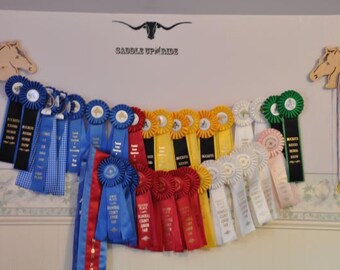 Dog  Show Ribbon Display Wood Wall Hanging Any Breed