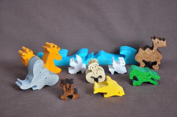 ノアの箱舟 木製パズルおもちゃ スクロールソーで手切り - Etsy 日本