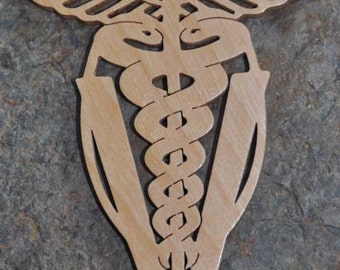 Veterinarian  Vet Pet Doctor Ornament Hand Cut wooden Christmas Ornaments Gift