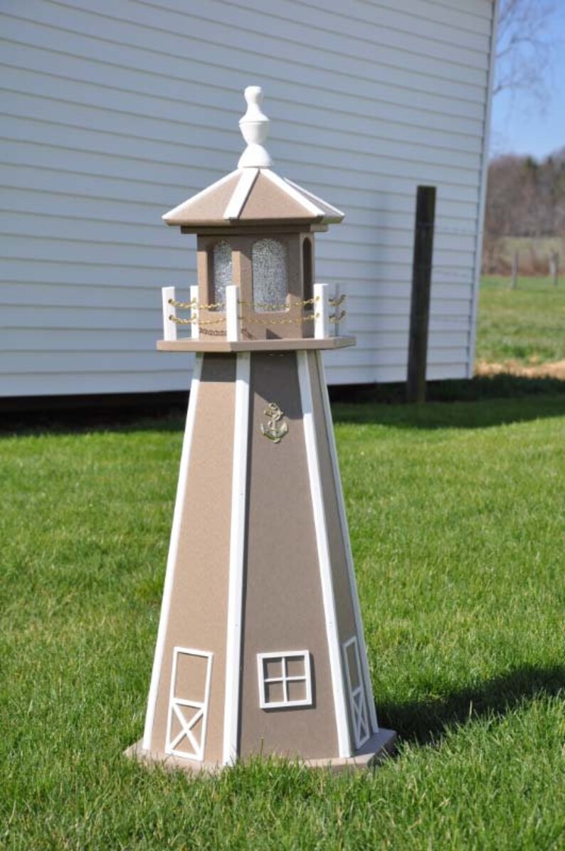 Large 39 Light Lighthouse Poly Vinyl Yard Garden Etsy