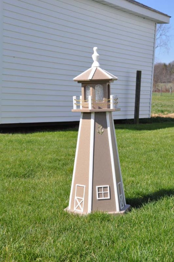 Large 39 Light Lighthouse Poly Vinyl Yard Garden Decoration