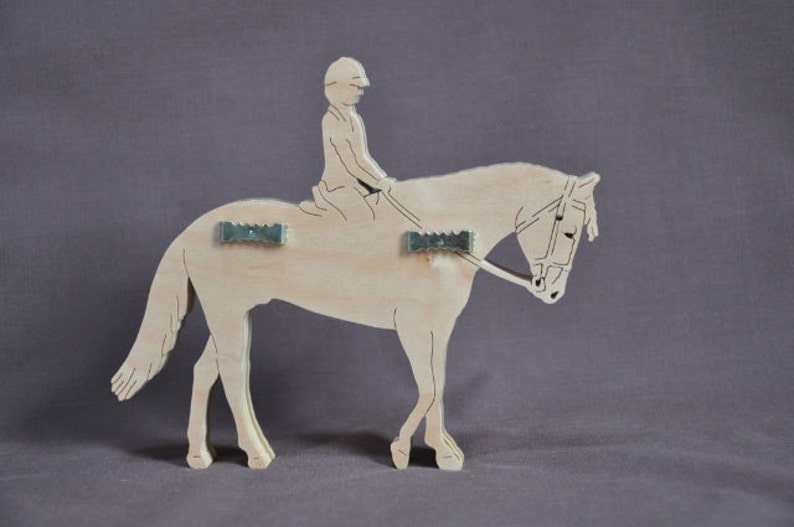 English Horse Show Ribbon Holder Display Wood Wall Hanging Award image 4