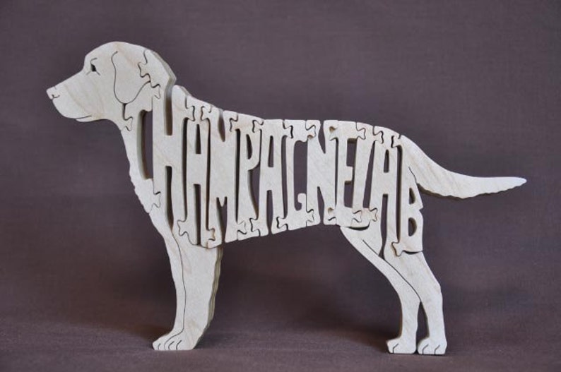 Champagner oder Fuchs rot Lab Labrador Hund Puzzle Holz Etsy