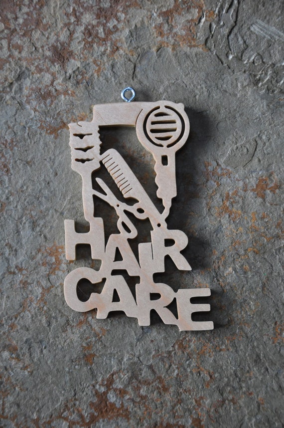 Beautician Barber Hair Stylist Ornament Hand Cut Wooden Etsy