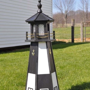 Large 39&quot; Light Lighthouse Poly Vinyl Yard Garden Decoration Outdoor Landscape