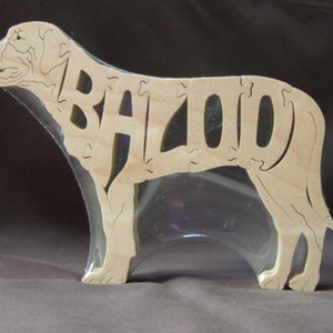Custom Name Choice Dog Horse Any  Animal  Puzzle Wooden Toy Hand Cut