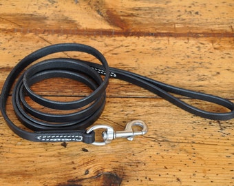 Custom Made 5 by 1/2  Leather Dog Lead FREE Name Personalized Leash
