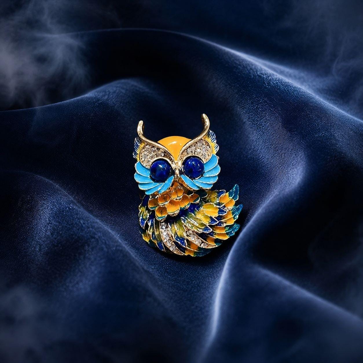 Cute Owl Pin Brooch for Women, Colorful Animal Jewelry, Charming Gift for Her