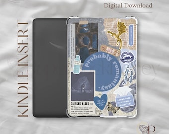 Zodiac Academy blue celestial vibes ~ | Kindle Printable | Clear Case Insert | Kindle Aesthetic | Kindle Stickers | Digital Download