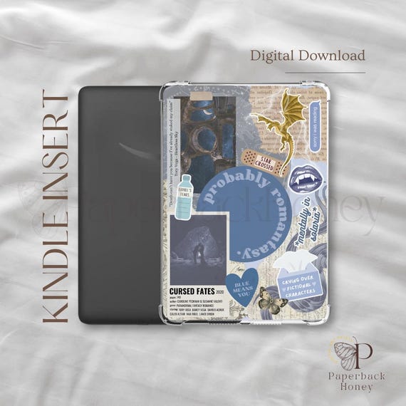Zodiac Academy blue celestial vibes ~ | Kindle Printable | Clear Case Insert | Kindle Aesthetic | Kindle Stickers | Digital Download