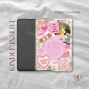 ragazze hot leggono romanticismo ~ / Kindle stampabile / Inserto custodia trasparente / Kindle estetica / Adesivi Kindle / Download digitale