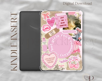 garotas gostosas leem romance ~ | Kindle para impressão | Capa transparente | Estética Kindle | Adesivos Kindle | Download digital
