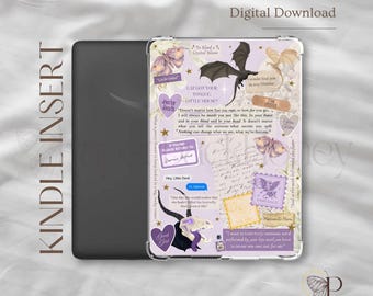 laurareads codificado ~ / Inserto imprimible para Kindle / Calcomanías para Kindle / Descarga digital