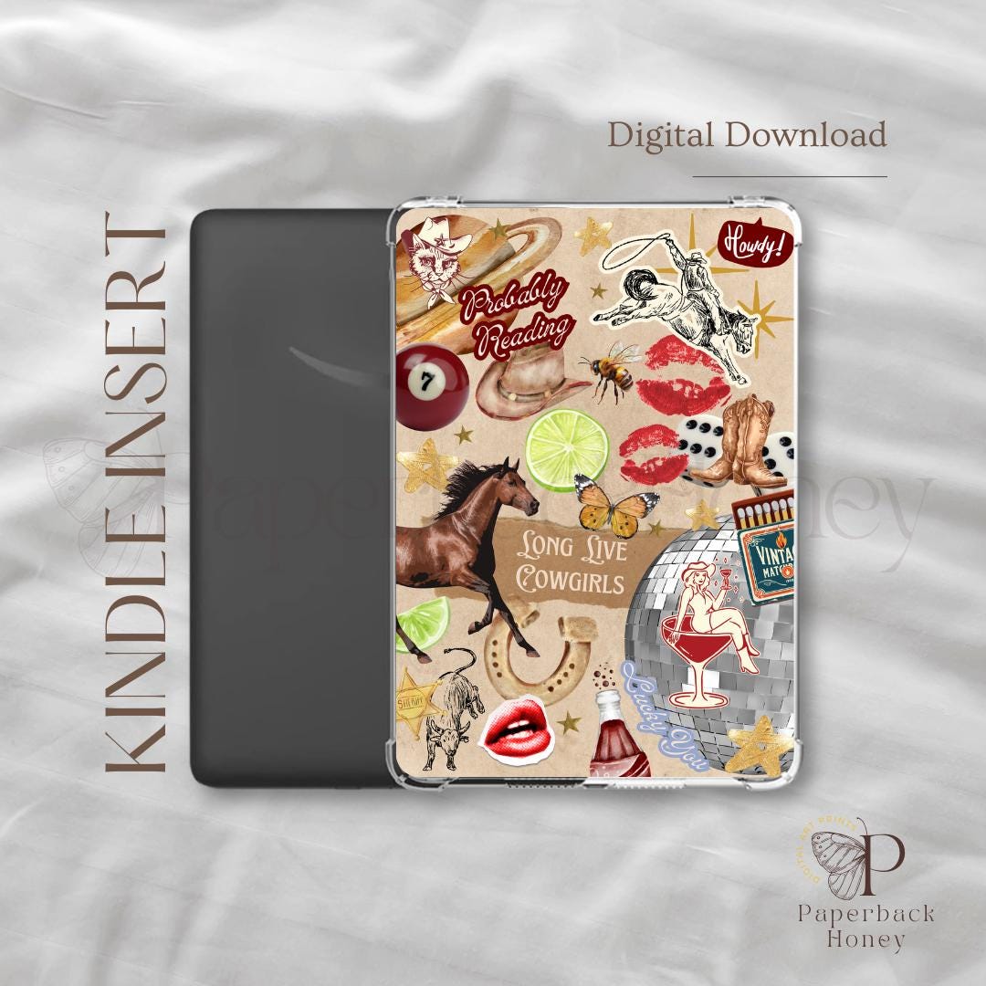 Long Live Cowgirls ~ Kindle Printable | Clear Case Insert | Kindle ...