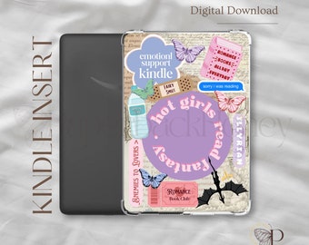 Garotas gostosas leem fantasia ~ | Kindle para impressão | Capa transparente | Estética Kindle | Adesivos Kindle | Download digital