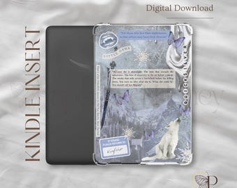 von Quicksilver inspirierter Kindle-Einsatz ~ | Kindle Druckbare Einlage | Kindle Aufkleber | Digitaler Download