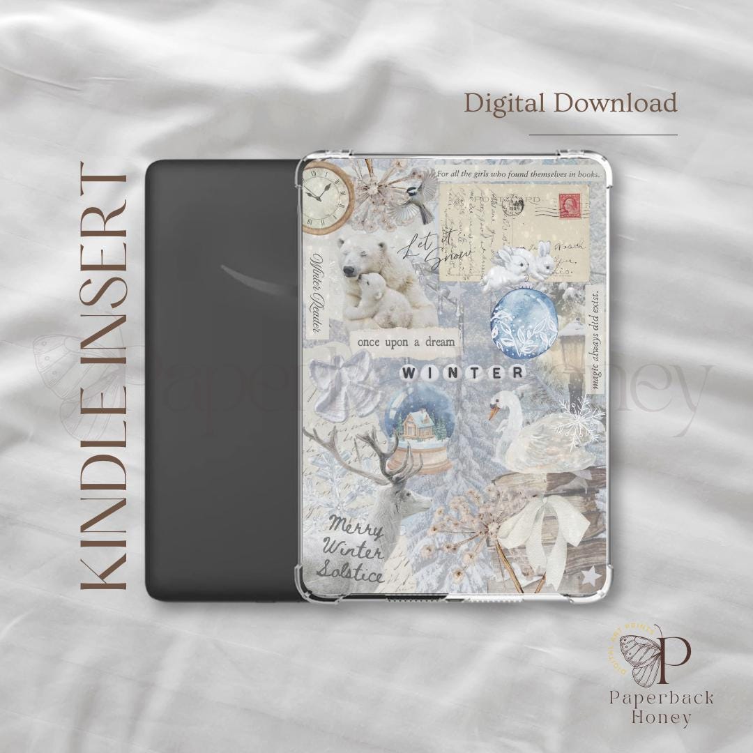 Winter ~ | Printable | Clear Case Insert | Kindle Aesthetic | Kindle ...