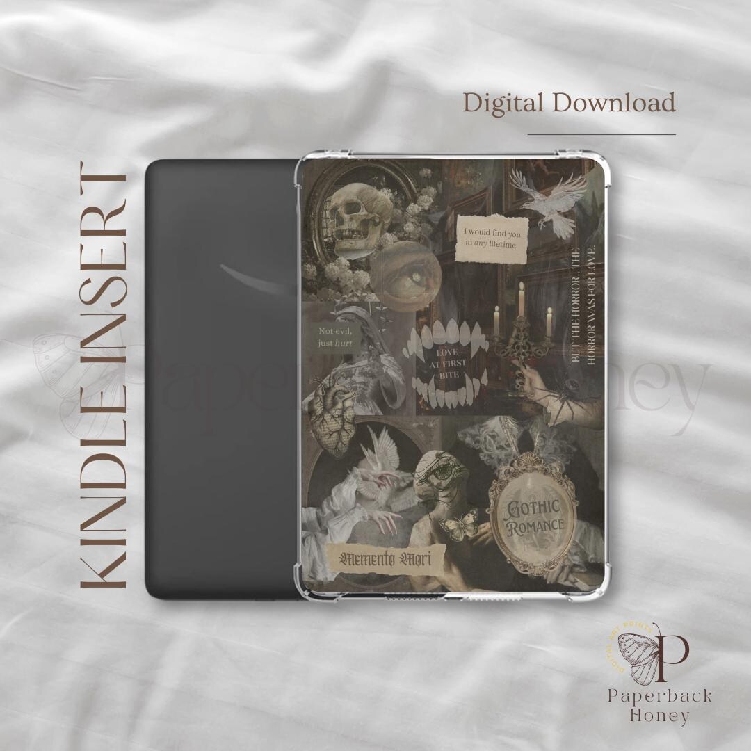 Dark Gothic Romance Vibes ~ | Kindle Printable | Clear Case Insert ...