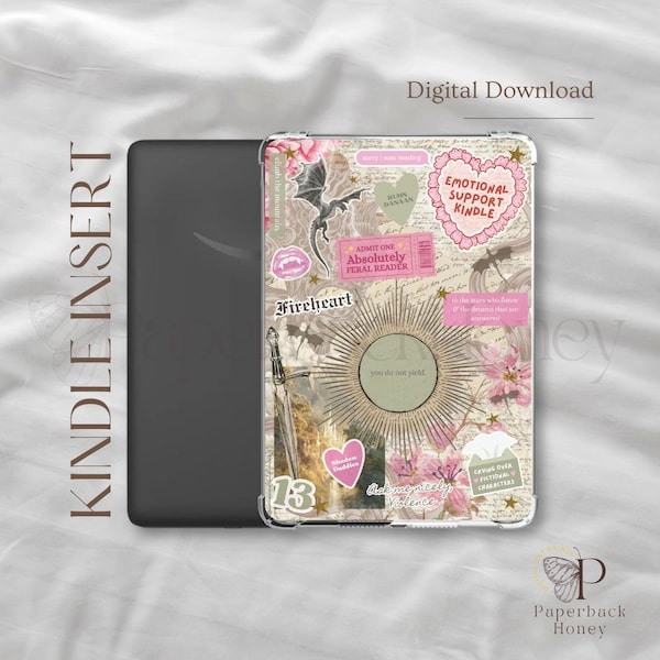 Kindle Insert - Pink & Green WhatEmmyReads Coded (Digital Download)