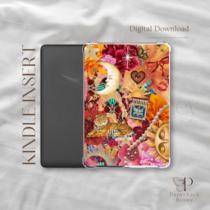 bunt ~ | Kindle Printable | Klare Hülle einfügen | Kindle Ästhetik | Kindle Aufkleber | Digitaler Download ~ cooles Mädchen
