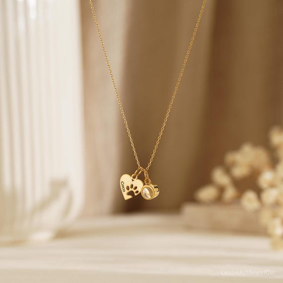 Collana Personalizzata Con Foto Di Cane - Ciondolo Zampa - Regalo Commemorativo - Foto 13