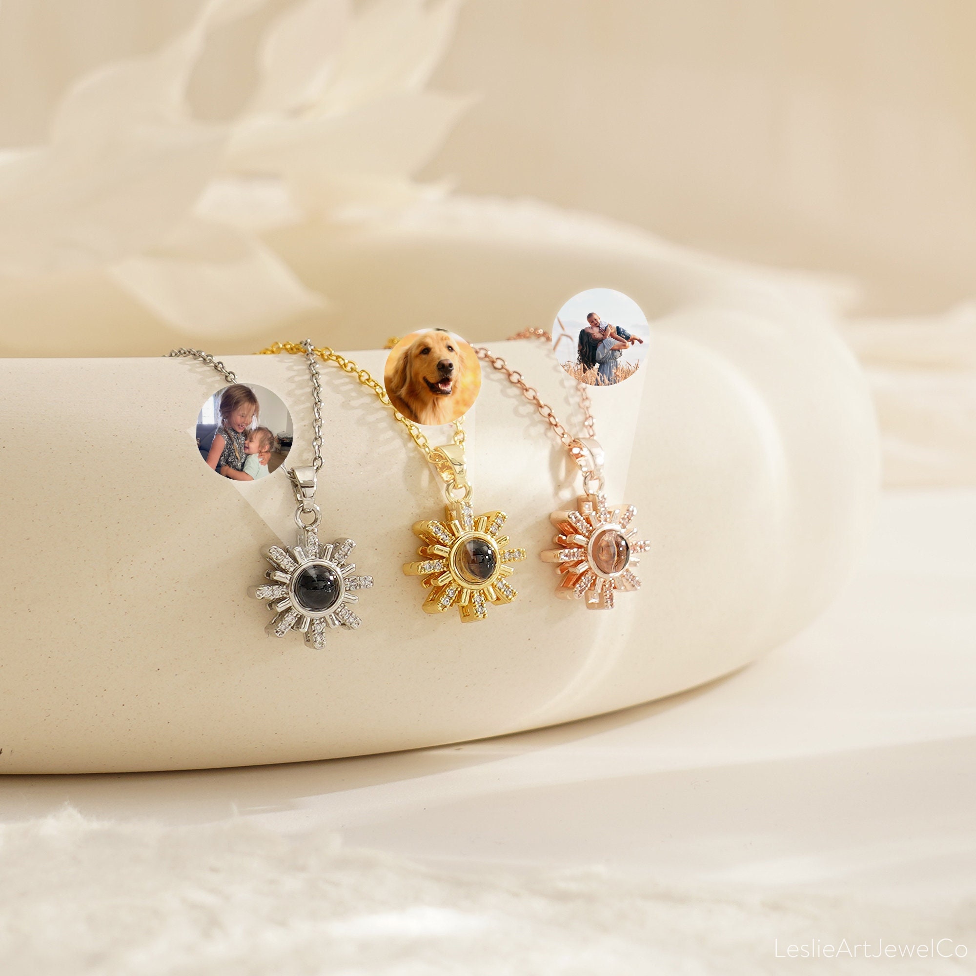 Collana Girasole In Argento 925 'Ti Amo Per Sempre' – Regalo Con Pietra Portafortuna