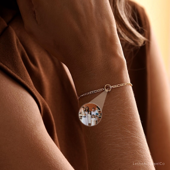Projection Bracelet with Picture Inside, Customize Photo Bracelet, Memorial Pet Gift, Pet Bracelet, Gifts for Grandma, Birthday Gift for Mom