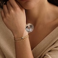 Double Chain Projection Bracelet, Meaningful Photo Bracelet, Picture Bracelet, Gold Charm Bracelet, Mother Bracelet, Christmas Gifts for Her