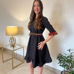 Costumized Palestinian Tatreez Dress abaya- kaftan-مطرزات شرقيه -ثوب فلاحي -تطريز فلسطيني