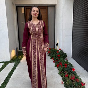 knee length dresses for ladies Lilac Kurdish Dress – House of Xezal main image 1