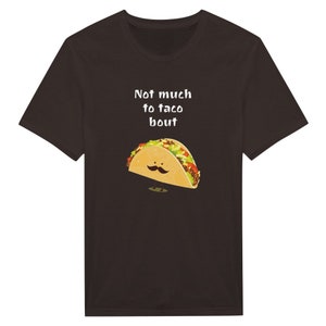 Sólo estoy aquí por la camiseta de tacos, camisas divertidas con cuello redondo con gráficos de tacos, regalos de tacos, camisas de fiesta de cumpleaños de tacos para amantes de la comida