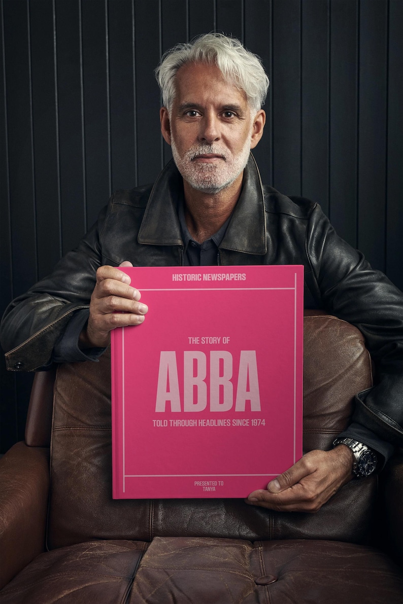 ABBA | Personalised Music History Book | Music Fan Gift | News ...