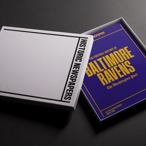 Baltimore Ravens Gift - Pro Football History In Newspaper Headlines Book - Personalized Ravens Flock Fan Item - Name Printed On Cover image 3