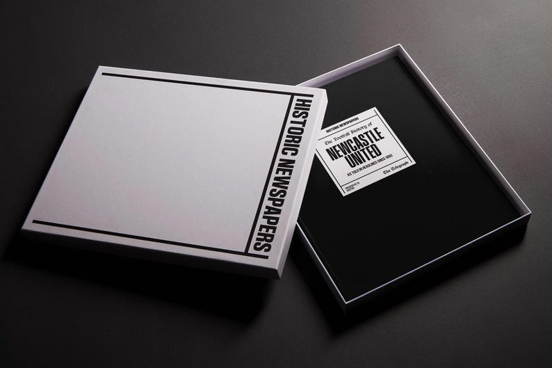 May include: A white box with black text that reads "Historic Newspapers" and a black box with a white label that reads "The Football History of Newcastle United 1892-1992 The Chronicle".