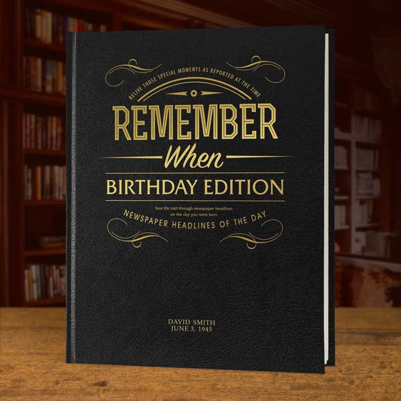 Personalised Birthday Newspaper Book Gift UK News Headlines From The Day you were Born & Every year Since Birthday or Special Occasion image 7