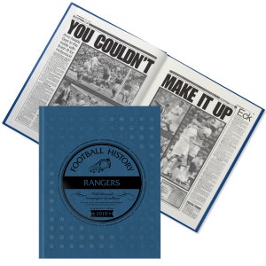 Rangers Football Gift (LAST MINUTE GIFT) - Ibrox Stadium History In Newspaper Headlines - Gers Fan Gift