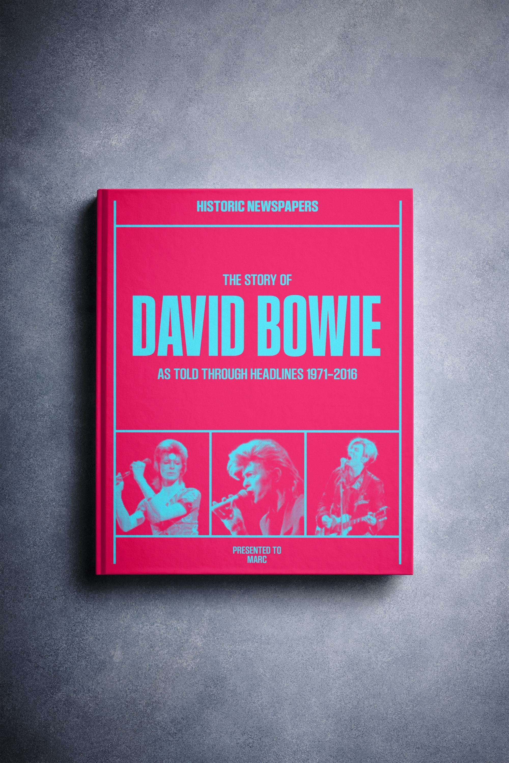 David Bowie Deluxe | Personalised Music History Book | Music Fan