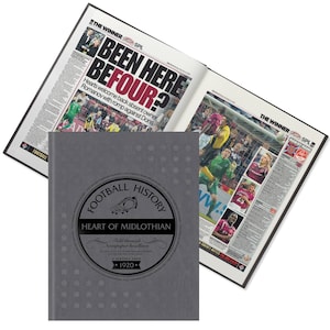 Heart of Midlothian Football Gift (LAST MINUTE GIFT) - Tynecastle Park History In Newspaper Headlines - Hearts Fan Gift