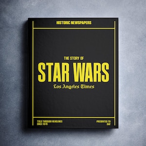Guerres des étoiles | Livre personnalisé sur l&#39;histoire du cinéma | Cadeau pour fan grand écran | Actualités Titres de l&#39;histoire du cinéma | Nom imprimé sur la couverture