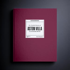 Aston Villa Football Geschenk - Villa Park Geschichte in Telegraphen Schlagzeilen - Verbesserte Abdeckung - Personalisiertes Villans Geschenk - Name gedruckt