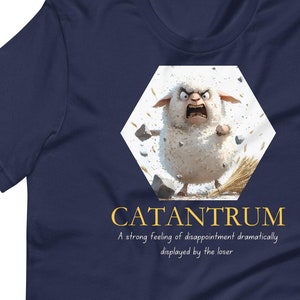 Grappig bordspelshirt Catan-schapen, Comedy Catantrum Settlers of Catan-T-shirt, Catan-upgradecadeauaccessoires voor familiespelavond
