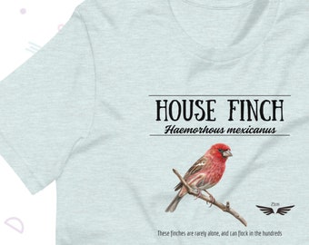 House Finch Wingspan board game T shirt, Wingspan upgrade accessories gift for bird lovers, bird watcher nerd owl fact tee for him and her