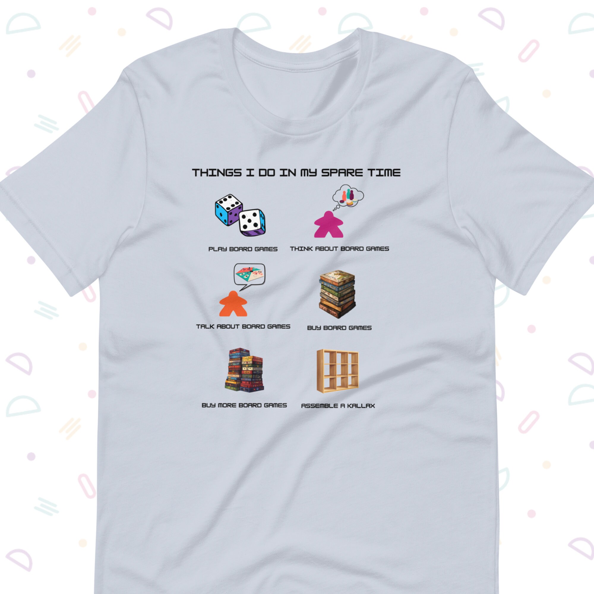 T-shirt Drôle « I Have Too Many Boardgames » – Cadeau – Unisexe – Gildan 5000