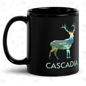 Cascadia Board Game Mug, Cascadia coffee cup for tabletop gamers, Cascadia upgrade gift merch accessories for board game lovers and geeks
