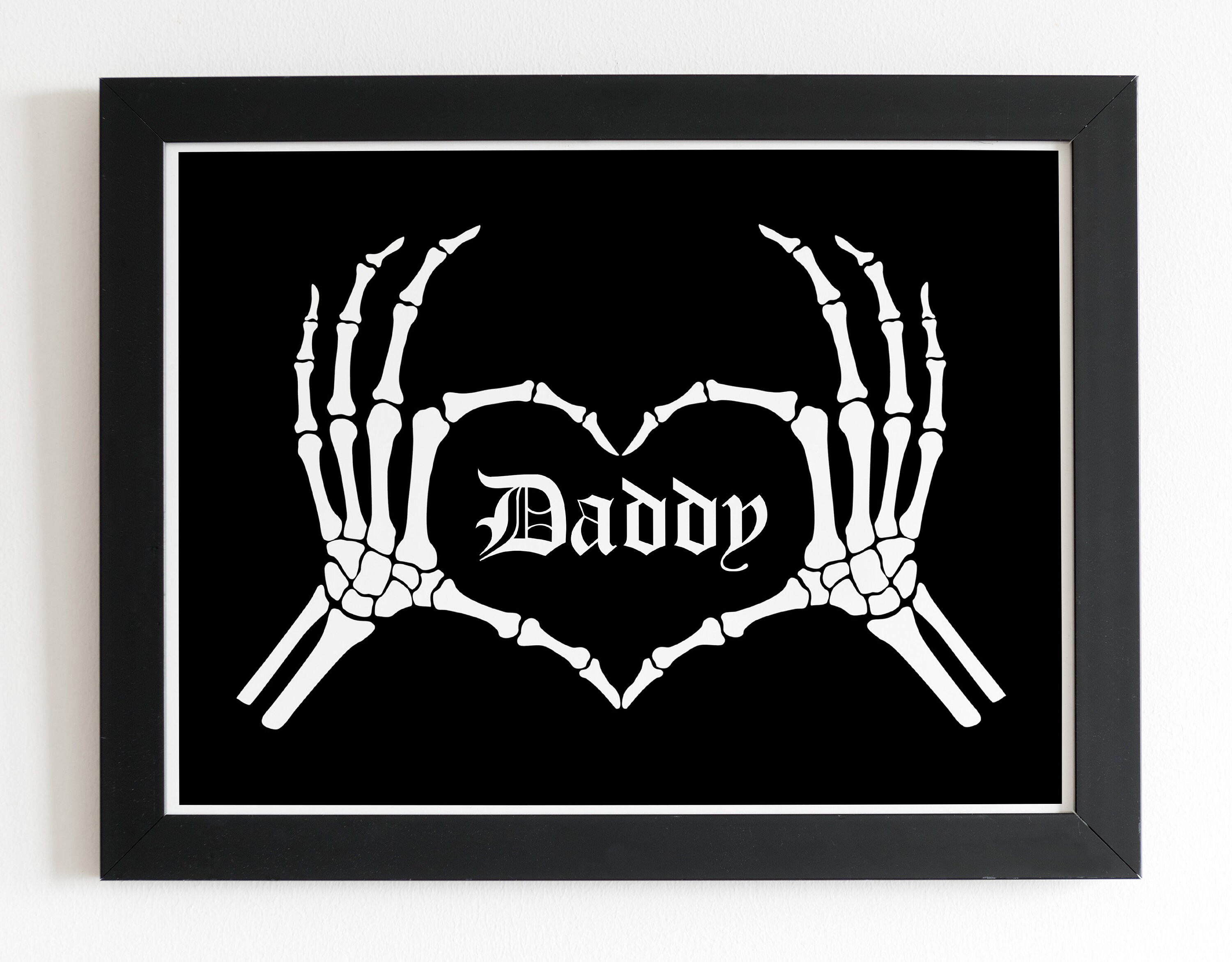 Custom Emo Father's Day Print Daddy Gift, Dad Gift, Custom Daddy