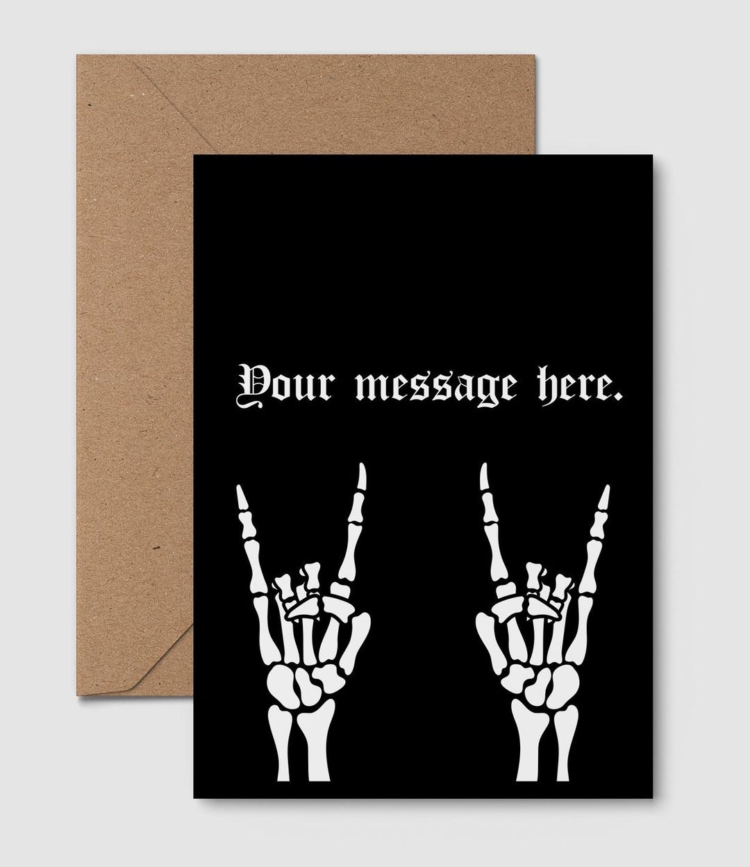 Personalised Punk / Emo Birthday Card | Spooky Card, Emo Card, Alt Card ...