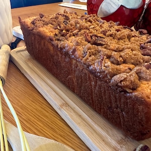Sourdough Coffee Loaf Cake - with cinnamon and pecans